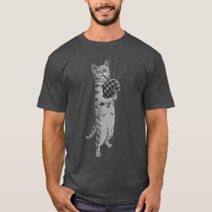 Camiseta Gato Engraçado Fazendo Bagaço Amante de os anima