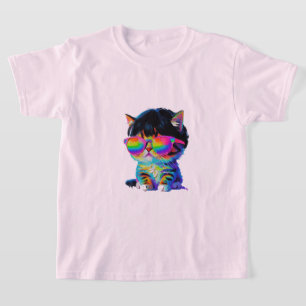Camiseta Gato Engraçado Fofo Smol (Pintura Nº 1)
