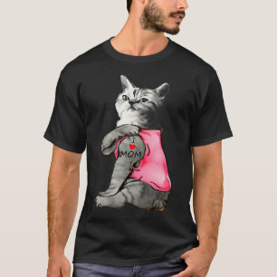 Camiseta Gato Engraçado Gato Adoro Presentes De Tatuagem Da