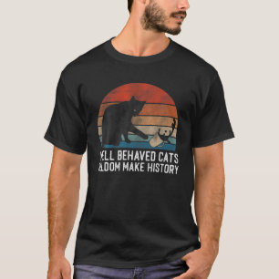 Camiseta Gato Engraçado, Gatos Bem Comportados T, Gato Boni