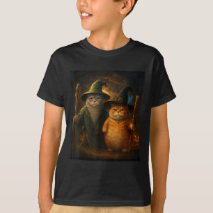 Camiseta Gato Engraçado Halloween Gato Meme Gato Gato Estra