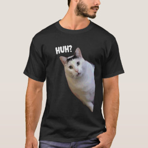 Camiseta Gato Engraçado Huh Meme Memes Engraçados Memes da