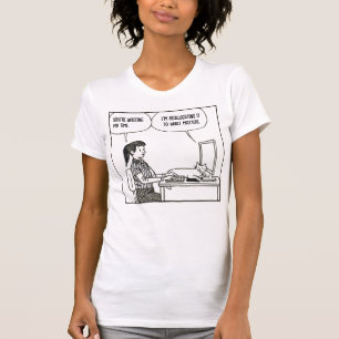 Camiseta Gato Engraçado Humor Corporativo Cartoon de Escrit