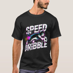 Camiseta Gato Engraçado Jogando Futebol Presente Para Crian