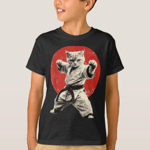 Camiseta Gato Engraçado Karatê Judô Japão Japonês