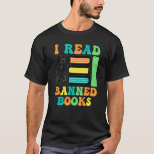 Camiseta Gato Engraçado Leitor Eu Leio Livros Proibidos Par