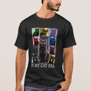 Camiseta Gato Engraçado Lua Na Minha Era Do Gato Gatinho Fo