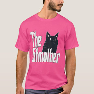 Camiseta Gato Engraçado Mãe Catmãe Gato Negro Gato Mãe Gati