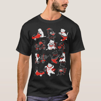 Camiseta Gato Engraçado Mãe Gatinhos Gatinhos Vintage Feia