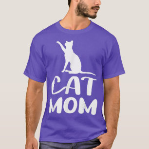 Camiseta Gato Engraçado Mãe Ts para Mulheres Engraçadas Gat