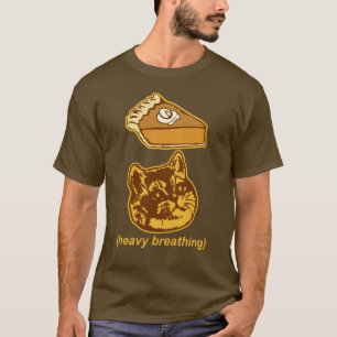Camiseta Gato engraçado Meme da respiração pesada do tar