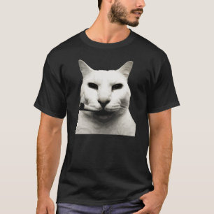 Camiseta Gato engraçado meme de gato cool fumando cigarro