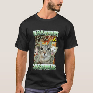 Camiseta Gato Engraçado Memes Dank Urânio Consumidor Gato B