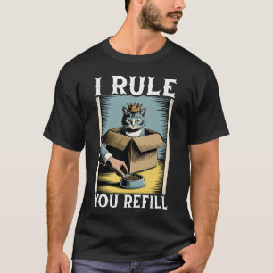 Camiseta Gato Engraçado Na Caixa Eu Mando Você Recarregar A