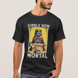 Camiseta Gato Engraçado Na Ração De Caixa Agora Gato Mortal