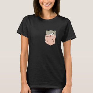 Camiseta Gato Engraçado no Bolso - Gatinho no Bolso - Amant