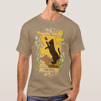 Camiseta Gato Engraçado O Cartão De Tarô Torrado Do Dia das