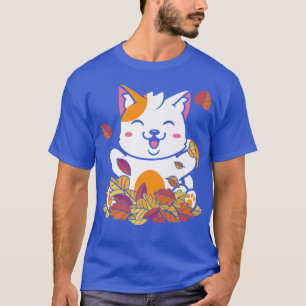 Camiseta Gato Engraçado outono Folga Estilo de Vintage Kit
