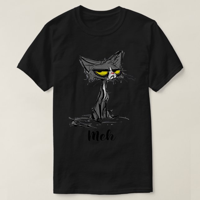 Camiseta Gato Engraçado para Gatos (Frente do Design)