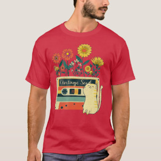 Camiseta Gato Engraçado para Meninas - Flor Selvagem de Vin