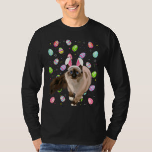 Camiseta Gato Engraçado Páscoa De Ovo Coelho Balinês Páscoa