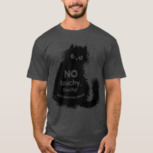 Camiseta Gato Engraçado Passa Negro Gato Sem Toque