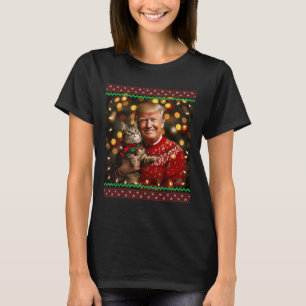 Camiseta Gato Engraçado Passa o Natal Suado Pé Feio Chris