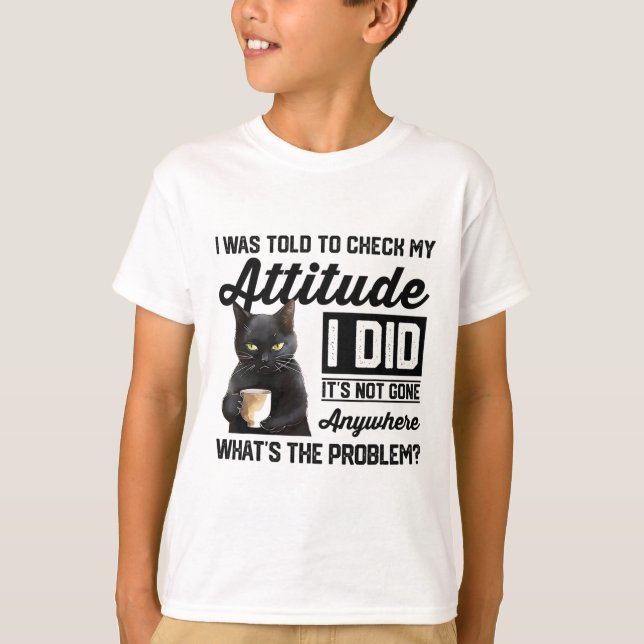 Camiseta Gato Engraçado Que Me Disseram Para Verificar Minh (Frente)