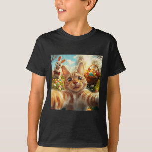 Camiseta Gato Engraçado Selfie Mulheres Meninas Meninos Cri