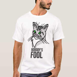 Camiseta Gato Engraçado, Tolo Ninguém