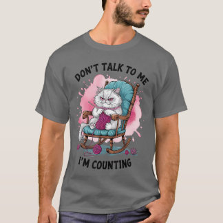 Camiseta Gato Engraçado Tricô Amante Dontalko Me Estou Cont