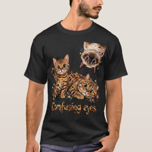 Camiseta Gato Engraçado, Trio Felino em Flor, Gato Fofo, ga