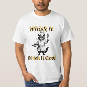 Camiseta Gato Engraçado Vestido como cozinheiro