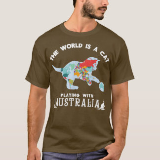 Camiseta Gato Engraçado Vestindo Óculos De Sol Tocando Viol