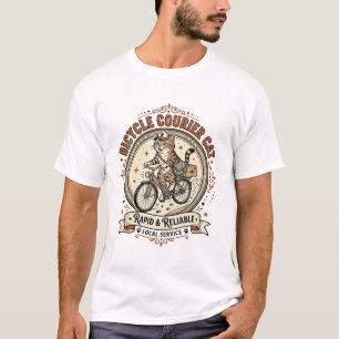 Camiseta Gato Entregador de Bicicleta Gato Entregador de Bi