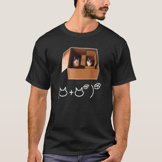 Camiseta Gato equação matemática Matemática (Frente)
