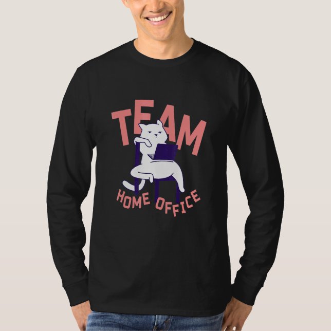 Camiseta Gato - Equipe Home Office (Frente)