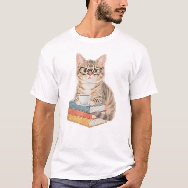 Camiseta Gato Erudito (Frente)