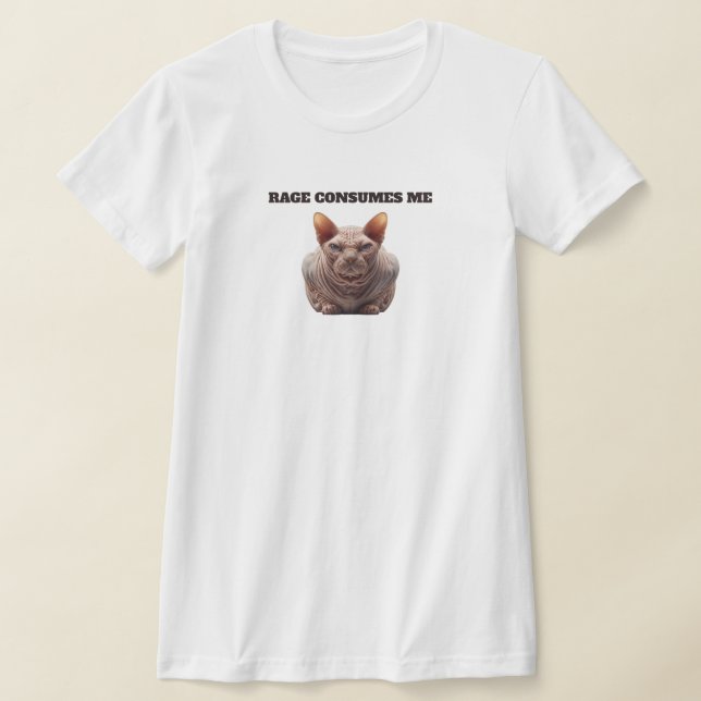 Camiseta Gato Esfinge Furioso (Postura )