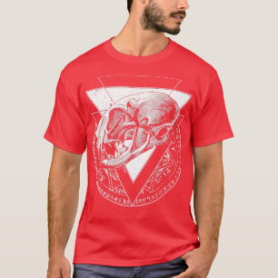 Camiseta Gato Esotérico do crânio