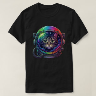 Camiseta Gato espacial