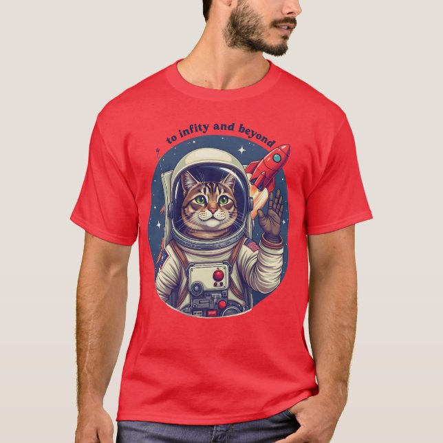 Camiseta Gato espacial (Frente)