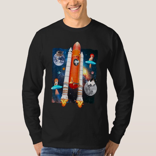 Camiseta Gato Espacial (Frente)