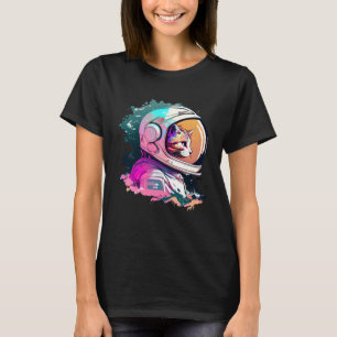 Camiseta Gato Espacial Estético Vaporwave Anos 80 90 Astron
