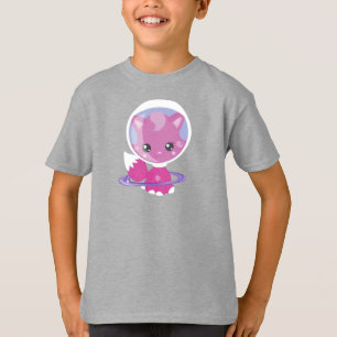 Camiseta Gato Espacial, Gato Bonito, Espaço, Cosmonauta, As