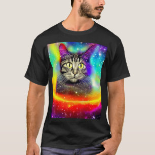 Camiseta Gato Espacial Kitty Gatinho  Em Estilo Gato 3