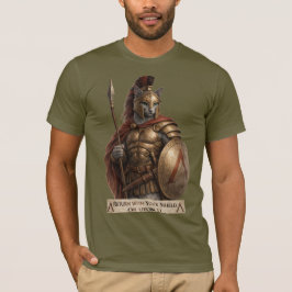 Camiseta Gato Espartano Azul Russo