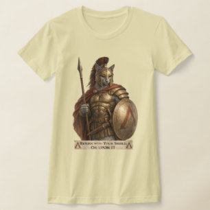 Camiseta Gato Espartano Azul Russo