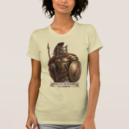 Camiseta Gato Espartano Azul Russo