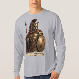 Camiseta Gato Espartano Azul Russo